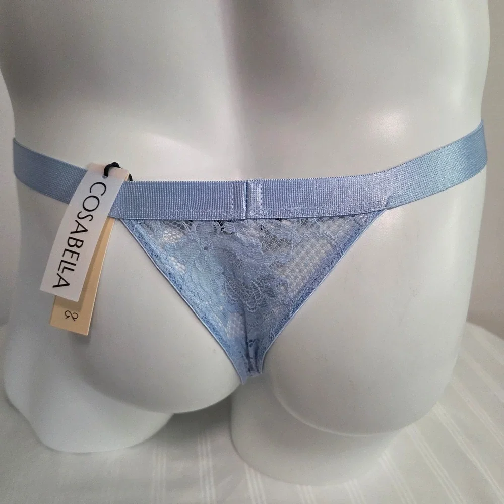 Cosabella Luxurious Italian Lace Thong Men's Mid Rise Stretch Underwear